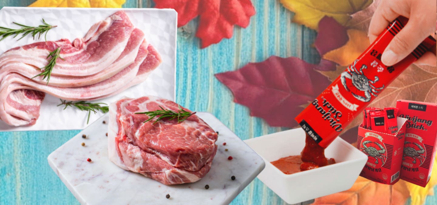 돼지도 살찌고 꽃게도 살찌는 계절, 한돈&게장의 조합!