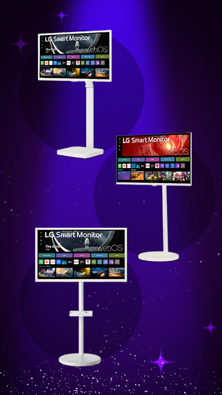 32SR50F 스마트모니터 + 스윙스탠드 세트