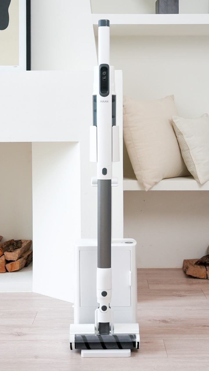 한경희 파워슬림 글라이드 스테이션 무선 진공청소기