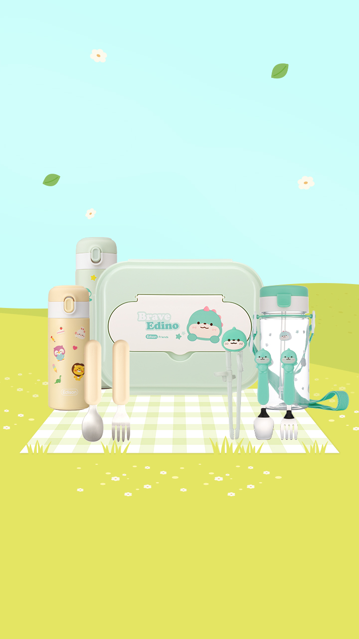 에디슨 리틀러브 원터치 빨대컵