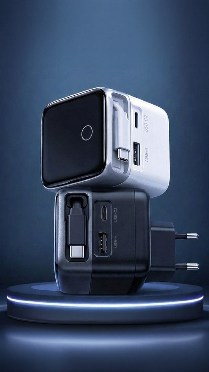 덱스탑 초고속 70w 릴타입 2포트 충전기