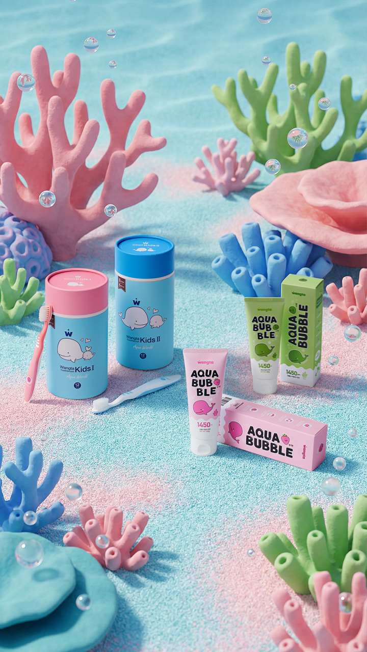 아쿠아 버블 어린이 치약