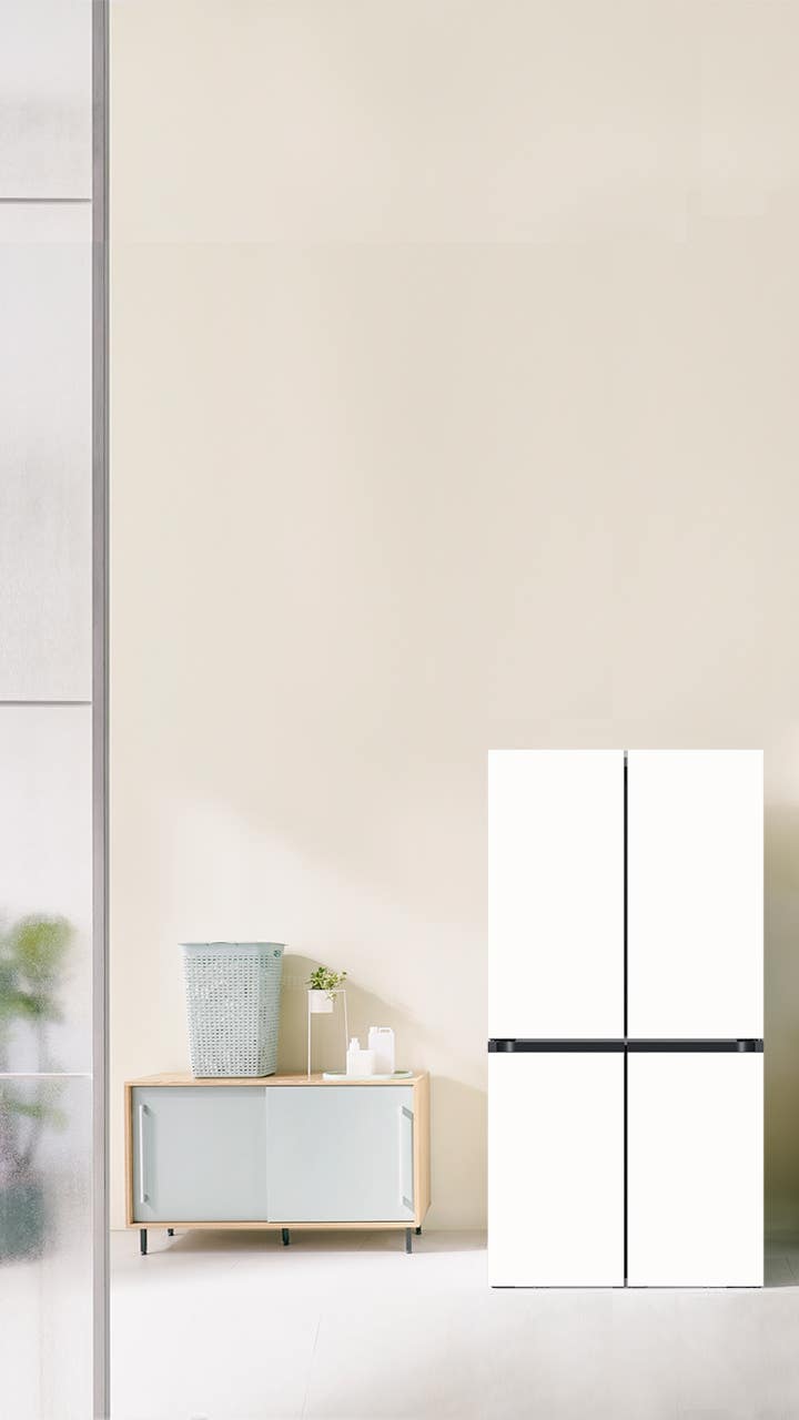 삼성 비스포크 AI 냉장고 화이트 상단